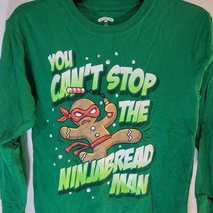 Boys Christmas print tshirt large 10-12